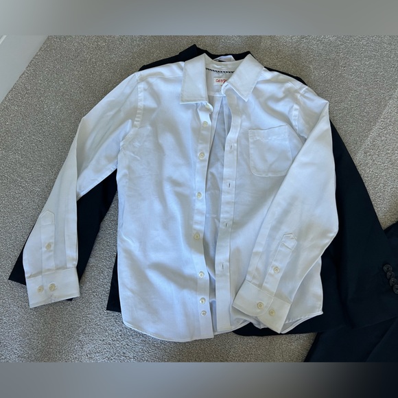 Boys Cat & Jack Navy suit size 7- shirt size 6/7 - Picture 3 of 7